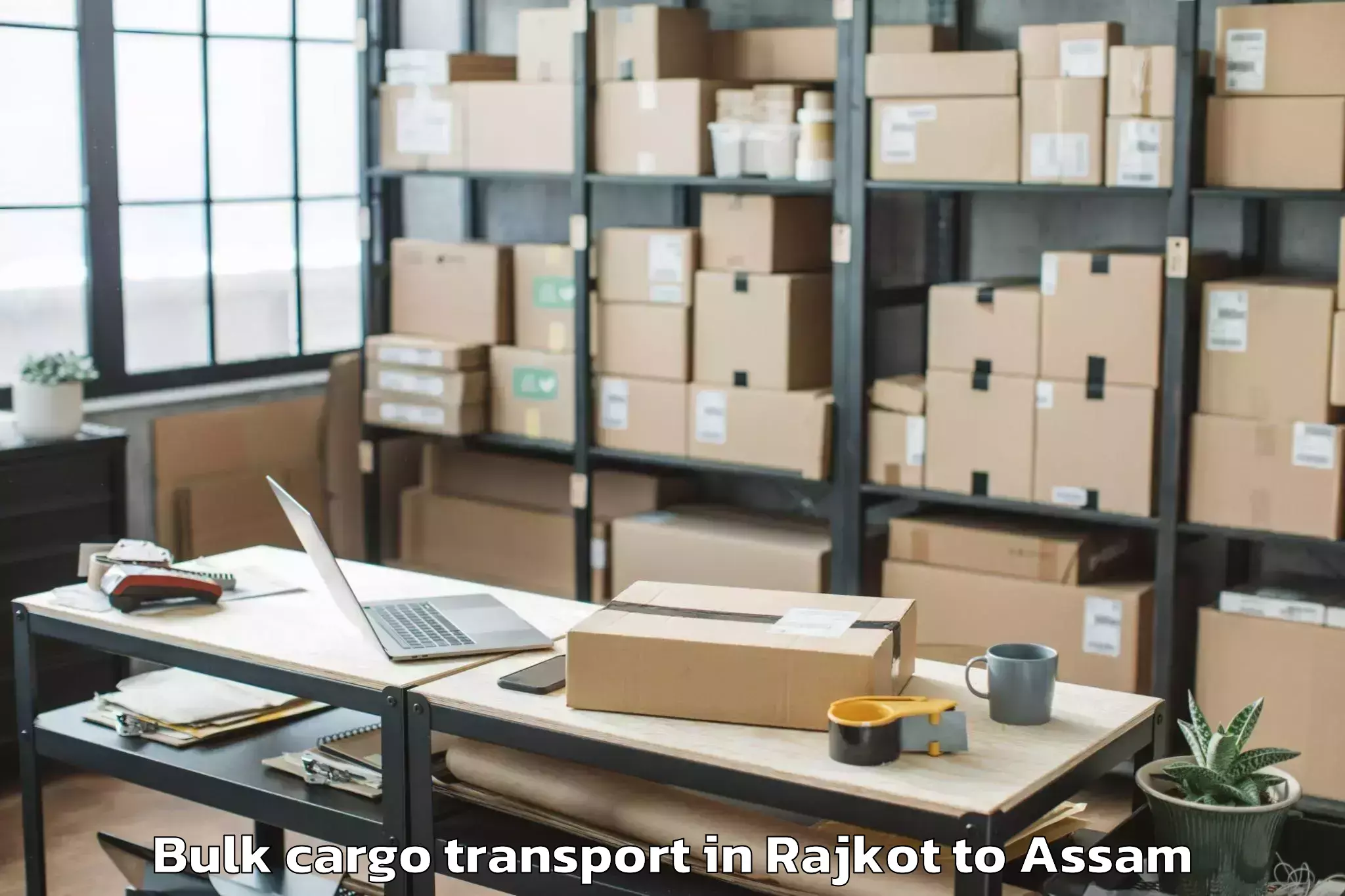 Affordable Rajkot to Jamuguri Bulk Cargo Transport